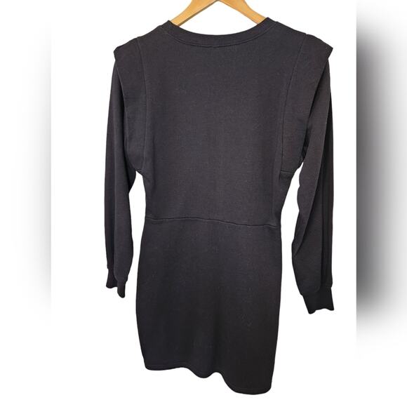 H&M Fitted Sweatshirt Long Sleeve Dress Medium - Picture 7 of 8